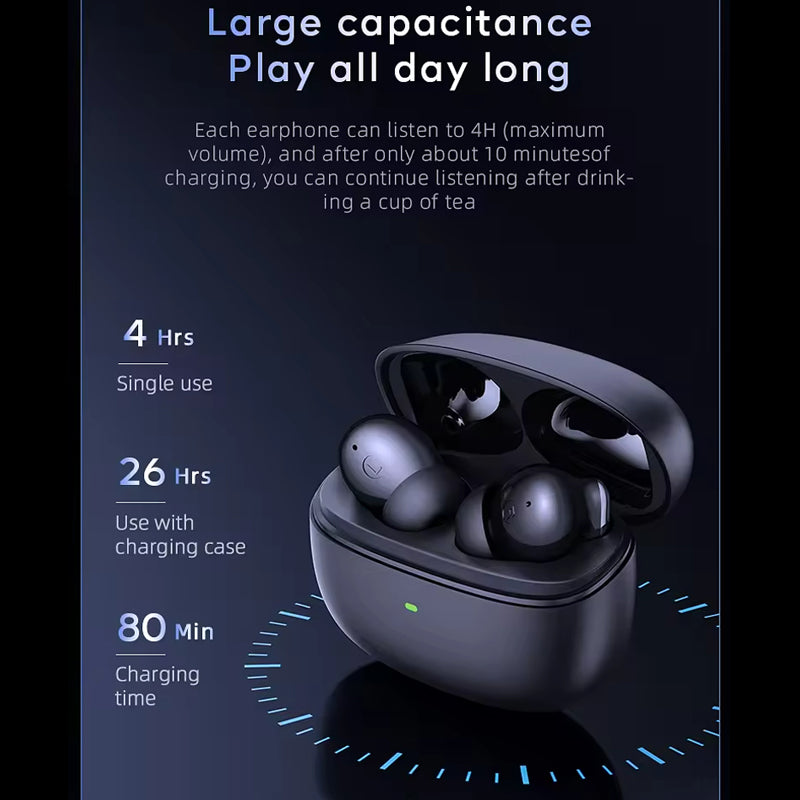 Sunsonics Enc Noise Cancelling Hd Call Waterproof Sport Auricolari E Cuffie In-Ear Wireless Kopfhorer Bluetooth In-Ear Earphone