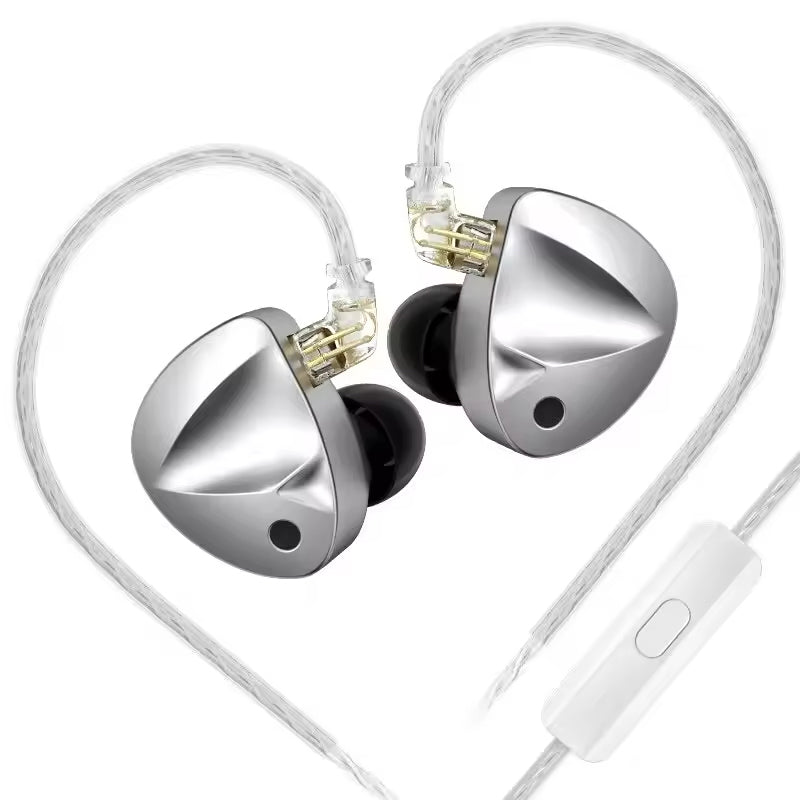 Sunsonics High Performance Flagship 10mm Dual Magnet Dynamic Headphone IEM Full Metal 3D Stereo 0.75mm Pin in Ear Earphone