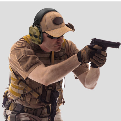 Hearing Protection for Shooters, Military Bluetooth Headset - Foldable & Waterproof Noise Cancelling Ear Protection for Gun Range | 360° Environmental Awareness & Shooting Ear Protection