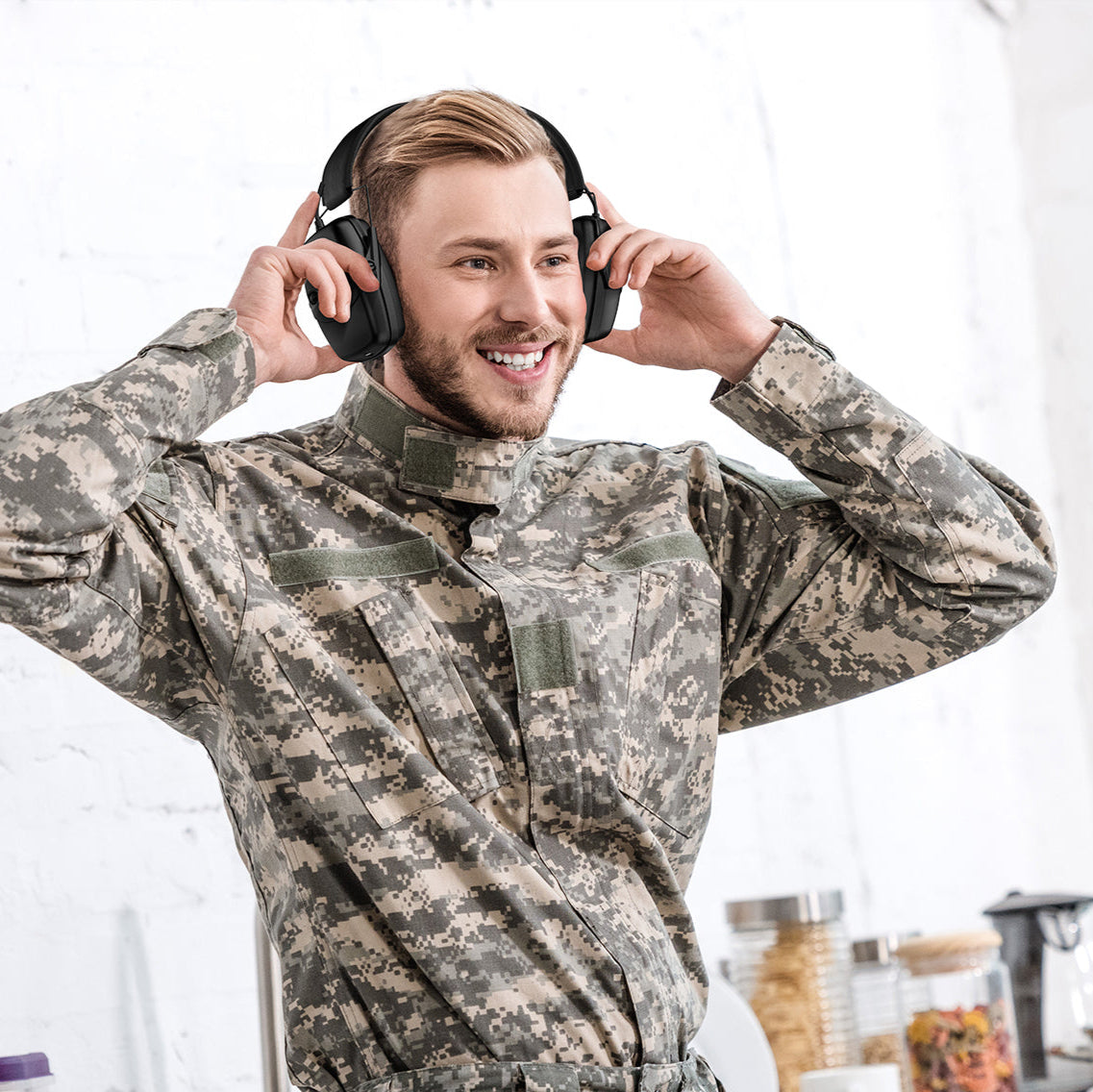 Hearing Protection for Shooters, Military Bluetooth Headset - Foldable & Waterproof Noise Cancelling Ear Protection for Gun Range | 360° Environmental Awareness & Shooting Ear Protection