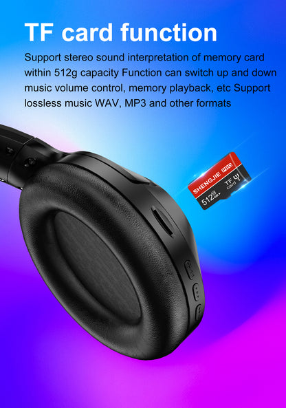 USB Wireless Bluetooth Headset with Microphone - Bluetooth 5.4, Active Noise Cancellation (ANC), Foldable Design, 60H Battery Life, Ideal for Work, Study, Play and Online Exams