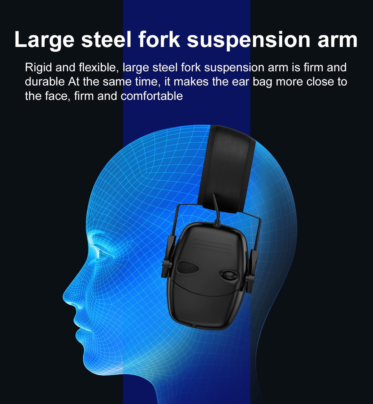 Hearing Protection for Shooters, Military Bluetooth Headset - Foldable & Waterproof Noise Cancelling Ear Protection for Gun Range | 360° Environmental Awareness & Shooting Ear Protection