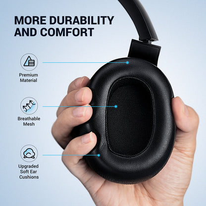 Sunsonics HiFi ANC Wireless Headphones Active Noise Cancelling Earphones with 30H Long Playtime and Super Bass