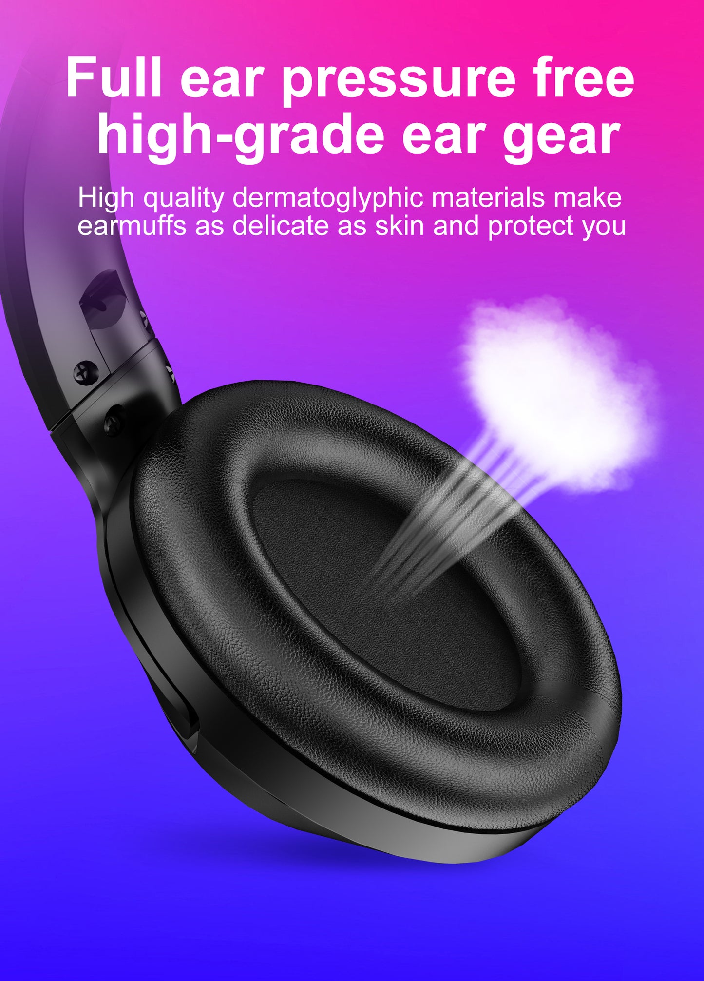 USB Wireless Bluetooth Headset with Microphone - Bluetooth 5.4, Active Noise Cancellation (ANC), Foldable Design, 60H Battery Life, Ideal for Work, Study, Play and Online Exams