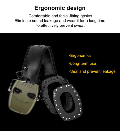 Hearing Protection for Shooters, Military Bluetooth Headset - Foldable & Waterproof Noise Cancelling Ear Protection for Gun Range | 360° Environmental Awareness & Shooting Ear Protection