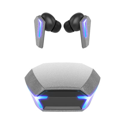 Wireless Earbuds with Colorful Mood Lights, Bluetooth 5.2, HD Calling, Dual-Mode Switching for Gaming & Music, Wireless Charging Headphones,Free Switching Between Single Ear and Double Ear