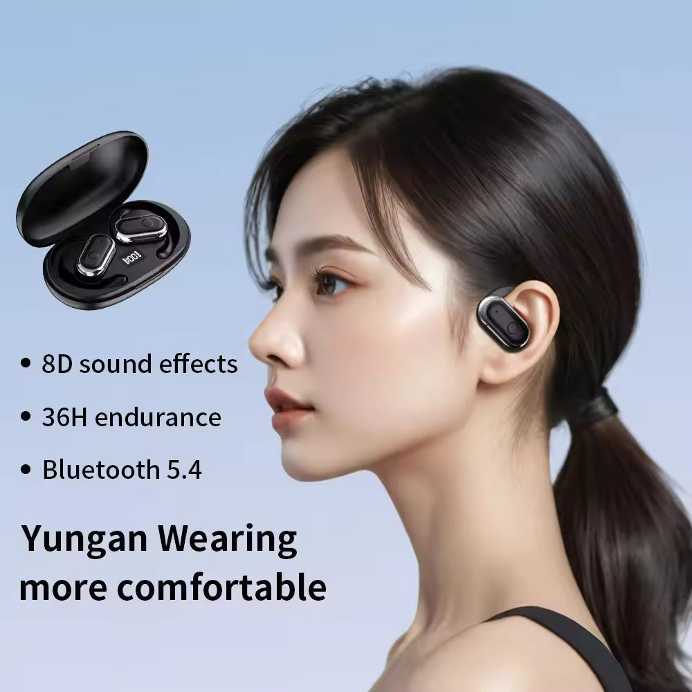 Sunsonics OWS Earbuds Bone Conduction Earphones Open Ear Earhook Sports Headsets Enc Noise Reduction