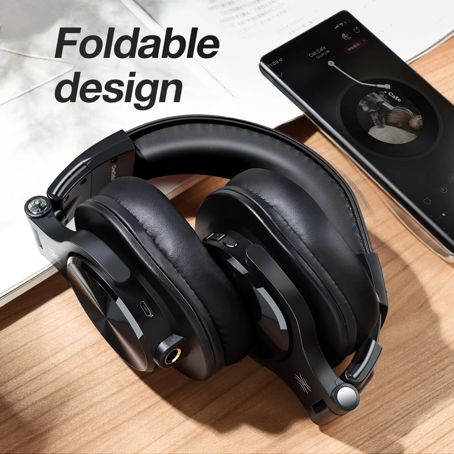 Sunsonics Wireless Over Ear Hi-Fi Studio Headphone 40mm Driver 650mah Battery With 3.5mm/6.35mm Audio Cable