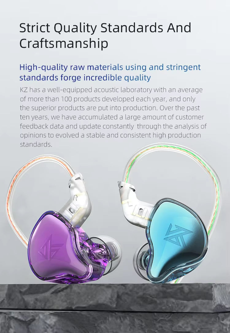 Sunsonics Dynamic in Ear Earphones Hifi Bass Earbuds Headsets Game Sport Monitor Headphones With Microphone