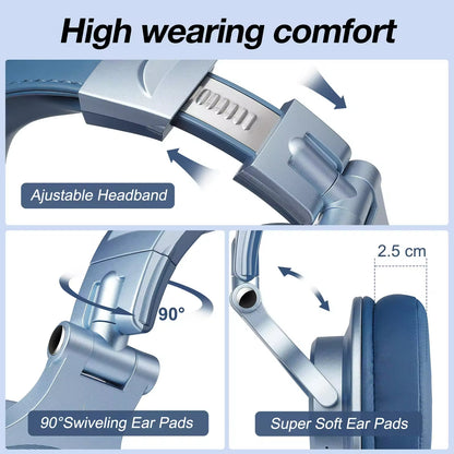 Sunsonics Foldable Wireless BT Over Ear Mobile Phone Headphone Computer MP3 Headset Support TF Card USB AUX