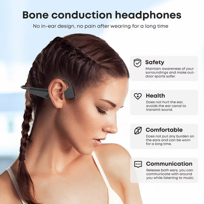 Sunsonics Open Ear Sports Bluetooth Earphones Wireless Neckband Running Bone Conduction Headphone