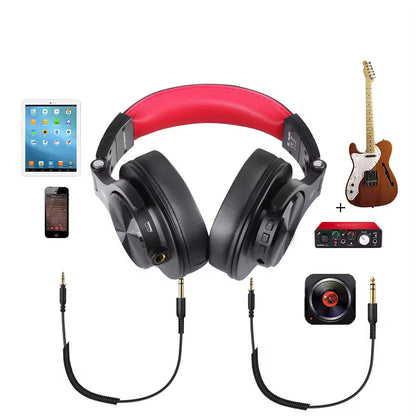 Sunsonics Wireless Over Ear Hi-Fi Studio Headphone 40mm Driver 650mah Battery With 3.5mm/6.35mm Audio Cable