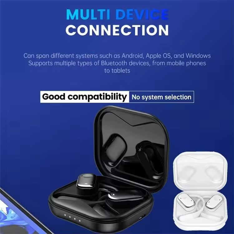 Sunsonics  OWS Open Ear Hook Sports Electronics Bluetooth ENC Noise Reduction Air Bone Conduction Handsfree Wireless Earphone