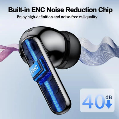 Sunsonics Tws ANC ENC Call Noise Reduction Smart Control Wireless Bluetooth Earphone Earbuds for Smart Phone