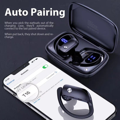 Sunsonics Tws Ear Hook Noise Cancelling Celulares Hifi Headphones Wireless Bluetooth Earphone Earbuds