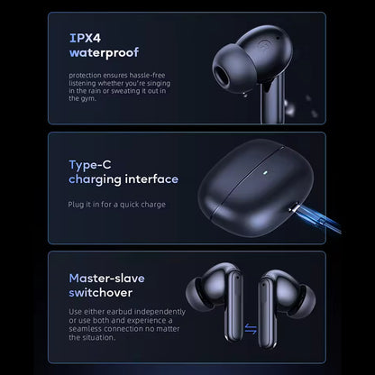 Sunsonics Enc Noise Cancelling Hd Call Waterproof Sport Auricolari E Cuffie In-Ear Wireless Kopfhorer Bluetooth In-Ear Earphone