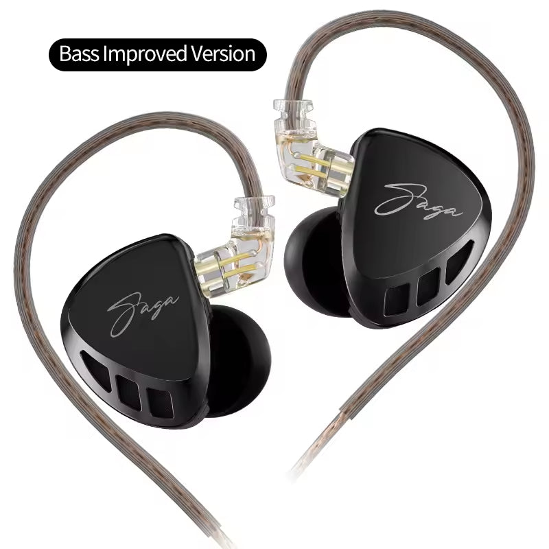 Sunsonics Wired Earphones Stage Live Monitor Sport Headphones HiFi Stereo Bass Fever Music Metal Earbuds Gaming Headset