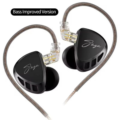 Sunsonics Wired Earphones Stage Live Monitor Sport Headphones HiFi Stereo Bass Fever Music Metal Earbuds Gaming Headset